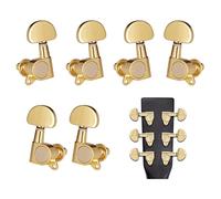 ALFAAL 6 Uds Clavijas De Afinación De Guitarra Cerradas, Afinadores De Cuerda, Perillas De Cabezales De Máquina Para Guitarra Acústica/Eléctrica Popular (Color : Gold)