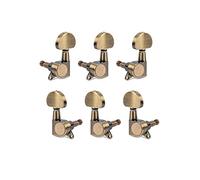 ALFAAL 6 Unids Cerrado Completo De Guitarra Cerrada Sintonizador De Sintonizador De Sintonizador Tuning Machine Head 3 Izquierda 3 Derecha