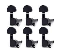 ALFAAL 6 Unids/Lotes Chrome Black Gold Guitar Sking Tuning Tuning Tweys Tweys Machine Heads Para La Guitarra Eléctrica Acústica (Color : Black 6R)