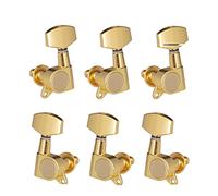 ALFAAL 6 Unids Sellada Guitarra Clavijas De Cuerdas Bloquear Sintonizadores Eléctrico Acústico Guitarra Sintonizador Máquina Cabezas Cabezas Perillas (Color : Golden)
