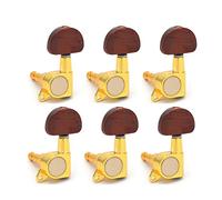 ALFAAL 6 Unids/Set Guitarra Eléctrica Acústica En Línea Clavija De Afinación Cabezales De Máquina Sintonizadores Perilla De Hemiciclo (Color : 6L)