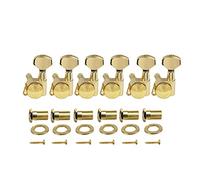 ALFAAL 6L Guitarra Bloqueo Tuning Pegs Teclas Sintonizadores Máquina Cabezales Relación Engranaje 1:19 Para Piezas De Guitarra Zurda