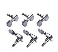 ALFAAL 6pcs 3L3R Cabezal De La Máquina De Ajuste De Sintonizador De Cuerda De Guitarra Cerrada Para Guitarra Para Guitarra Folk Guitarras Acústicas