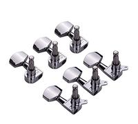 ALFAAL 6pcs 3L3R Clavijas Del Afinador De Cuerdas De Guitarra Completamente Cerradas Cabeza De La Máquina De Afinación Para Guitarra Popular
