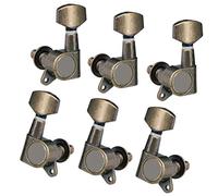 ALFAAL 6pcs 3L3R Pegas De Sintonización De Guitarras Sintonizadores Máquinas Cabezas Para Piezas De Guitarra Eléctrica Acústica