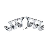 ALFAAL 6pcs 3L3R Sintonizadores Sellados Sintonizadores Tuning Pegs Keys Machine Heads Chrome Para 5/6 String Bass