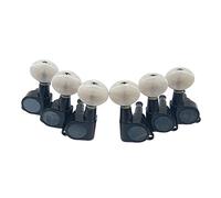 ALFAAL 6pcs Guitar String Tuning Pegs Sintonizadores Teclas Cabezas Máquinas Perillas, Piezas De Guitarra Eléctrica Acústica 3L + 3R Aleación De Zinc