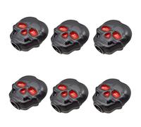 ALFAAL 6PCS Guitarra Clásica Bloqueo Bloqueado Tuning Pegs Teclas Sintonizadores Cabeza Cráneo Forma (Color : Black)