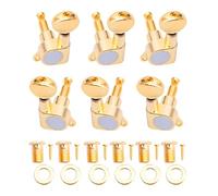 ALFAAL 6pcs Guitarra Eléctrica Sintonización Tuning Pegs Tweys Cabezas De La Máquina 3L + 3R