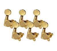 ALFAAL 6pcs Guitarra Sking Tuning Pegs Sintonizadores Para La Guitarra Eléctrica Acústica Instrumentos Musicales 6R Gold