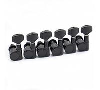 ALFAAL 6pcs Guitarra Tuning Pegs Machine Heads Tuning Peg Machine Head Guitar Sintonizadores No Hay Orificios De Montaje (Color : 6L Black)