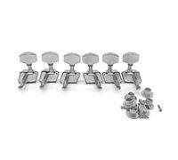 ALFAAL 6pcs L/R Máquina De Guitarra Acústica Perillas De Cabeza Guitarra Folclórica Sintonización De Cadenas Tuning Tunner