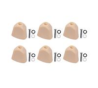 ALFAAL 6pcs Mango de perilla de cuerda de llave de llave del sintonizador con arandela de tornillos para guitarras acústicas y eléctricas (Color : Yellow)