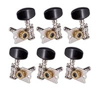 ALFAAL 6pcs Plata 3L3R Sintonizadores Tuning Pegs para Piezas De Repuesto De Guitarra Acústica