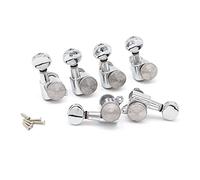 ALFAAL 6R / 6L / 3L3R Sintonización De Guitarra Pegs Lock Sintonizador Sintonizador Eléctrico Máquina De Guitarra Cabezales Sintonizadores Para Guitarra Eléctrica (Color : 6R Sliver)