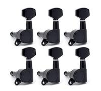 ALFAAL 6r 6l 3r3l Cabezas De La Máquina De Las Clavijas del Ajuste De La Guitarra para La Guitarra Eléctrica Acústica Negra (Color : 6L)