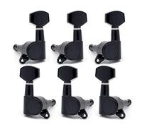 ALFAAL 6r 6l 3r3l Cabezas De La Máquina De Las Clavijas del Ajuste De La Guitarra para La Guitarra Eléctrica Acústica Negra (Color : 3R3L)