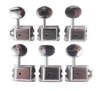 ALFAAL 6R Estilo Vintage Guitarra Eléctrica Sintonización Tuning Tuning Tunner Machine Heads para Stratocaster Strat (Color : Silver)
