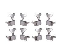 ALFAAL 8pcs 4L4R Sintonizadores De Bajo Clavijas De Afinación Cabezales De Máquina Para Piezas De Bajo De Guitarra Eléctrica