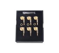 ALFAAL A Set 6 PCS Gold String Pegs Tuners De Llave Cabezales De Máquina Para Guitarra Eléctrica Acústica