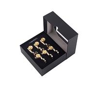 ALFAAL A Set 6 PCS Gold String Pegs Tuners De Llave Cabezales Para La Máquina Para La Guita Eléctrica Acústica