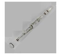 ALFAAL Acrílico Transparente BB 17 Key Clarinet Llaves Plateadas Plateadas Clarinetes (Color : Silver Plated Keys)