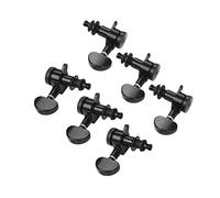 ALFAAL Aloy Electric Guitar Machine Heads Pernobas Cadena Ajuste de clavijas de bloqueo de clavijas 3L3R Con montaje
