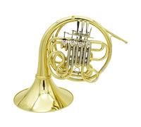 ALFAAL B/F Trompa Plana De Cuatro Teclas Dividida En Una Sola De Doble Adecuada para Que Los Principiantes Prueben El Rendimiento del Grado Profesión Cuerno Francés (Color : Double French Horn)
