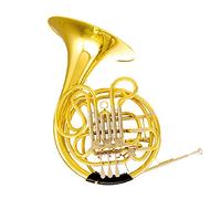 ALFAAL Banda De Latón Doble Profesional F/BB De Cuatro Botones Profesión Cuerno Francés