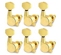 ALFAAL Bloqueo De Guitarra SINTING TUNING PEGS Sellado Máquina Cabezas Sintonizadores Tuning Keys 6 En Línea Para La Guitarra Eléctrica Diestra