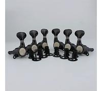 ALFAAL Cabezales de la máquina de guitarra Bloqueo Sintonización Sintonización de clavijas Sintonizadores para guitarras eléctricas Negro (Color : 3R3L)