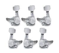 ALFAAL Chrome Enline Bloqueado String Tuning Tuning Pegs Keys Sintonizadores Máquina Cabezales Para La Guitarra Eléctrica De Estilo Strat (Color : 3R3L)