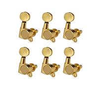 ALFAAL Chrome Guitar Sking Tuning Pegs Tuning Máquinas Máquina Head Tuning Keys Oval Button (Color : Black 6 Right)