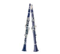 ALFAAL Clarinete SIB Clarinete BB Azul Oscuro Clarinete Principiante En Si Bemol para Orquestas Adultos con Guantes De Soporte(Dark Blue)