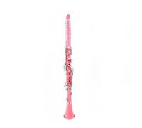 ALFAAL Clarinete SIB Clarinete BB De 17 Teclas Instrumento De Viento De Madera Profesional De Baquelita Clarinete con Caja Piezas De Instrumentos Musicales De Caña(Pink)