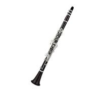 ALFAAL Clarinete SIB Clarinete De Ébano Profesional Falling Tune B 17 Tecla Cobre Plateado Clarinete De Madera Maciza