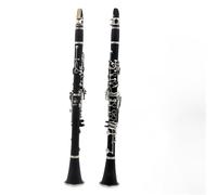 ALFAAL Clarinete SIB Clarinete/Tubo Negro BB Tune Negro 17 Teclas Baquelita Niquelada Caja De Instrumentos De Nivel De Rendimiento Profesional