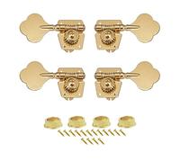 ALFAAL Clavijas De Afinación Clavijas De Afinación Clavijas De Afinación De Bajo De Engranaje Abierto De 4 Cuerdas Cabezales De Máquina para Bajo (Color : 2L2R Gold)
