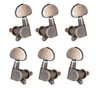 ALFAAL Clavijas De Afinación De Guitarra Cerradas 6pcs Clavijas De Afinación De Cabezales De Máquina Perillas Teclas De Afinación (Color : Bronze)