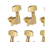 ALFAAL Clavijas De Cuerda De Guitarra Selladas De 6 Uds Sintonizadores De Bloqueo Clavijas De Afinación 3L3R Sintonizadores De Cuerda Guitarra Acústica (Color : Gold)