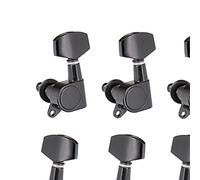 ALFAAL Clavijas De Cuerda De Guitarra Selladas De 6 Uds Sintonizadores De Bloqueo Clavijas De Afinación 3L3R Sintonizadores De Cuerda Guitarra Acústica (Color : Black)