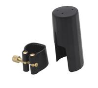 ALFAAL Clip De Sujeción para Boquilla De Saxo, Accesorios para Instrumentos, Saxofón Soprano Alto Tenor, Cubierta De Cuero, Abrazadera, Tapa ABS (Color : Soprano Sax)