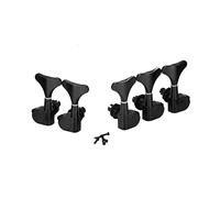 ALFAAL Conjunto De 5pcs Bass Machine Heads Tuning Pegs Tweys Tweys 2L3R / 2R3L Para Bajos Eléctricos 5 Cuerdas. (Color : 2L3R Blackm)