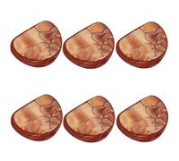 ALFAAL Conjunto De 6 Planetas De Ajuste De Café Plástico Tijas De Sintonizador Botones Tapa Con Juntas De Tornillos Para Piezas De Guitarra Eléctrica Bricolaje