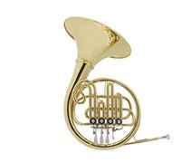 ALFAAL Corno Francés De Una Sola De Cuatro Botones En Si Bemol para Banda De Música Profesión Cuerno Francés
