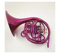 ALFAAL Cuerno Francés BB/F Double Pink 4 Teclas Detachable Bell Professional Instrumentos Musicales Profesión Cuerno Francés