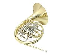 ALFAAL Cuerno Francés Dividido De Cuatro Botones De Una En B Plana, Adecuada para El Rendimiento De La Banda De Latón Profesión Cuerno Francés