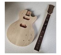ALFAAL Cuerpo de Guitarra Bricolaje 1 Establecer El Cuello De Guitarra Sin Terminar Y El Kit De Guitarra Eléctrica del Cuerpo del Cuerpo En El Cuello DIY Guitarra