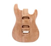 ALFAAL Cuerpo De Guitarra Eléctrica Semiacabado De Doble Vibración, Modificación De Guitarra De Madera Ogu, Montaje Artesanal, Accesorios De Instrumentos De Guitarra