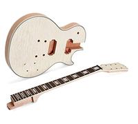 ALFAAL Cuerpo de Guitarra Instrumentos 6 Cuerdas De Caoba Sólida Acolchada Arce para LP Kit De Constructor De Guitarra Eléctrica De Estilo DIY Guitarra
